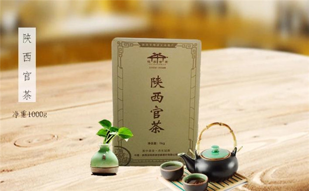 陕西官茶简1000g_茯砖_泾阳茯砖茶